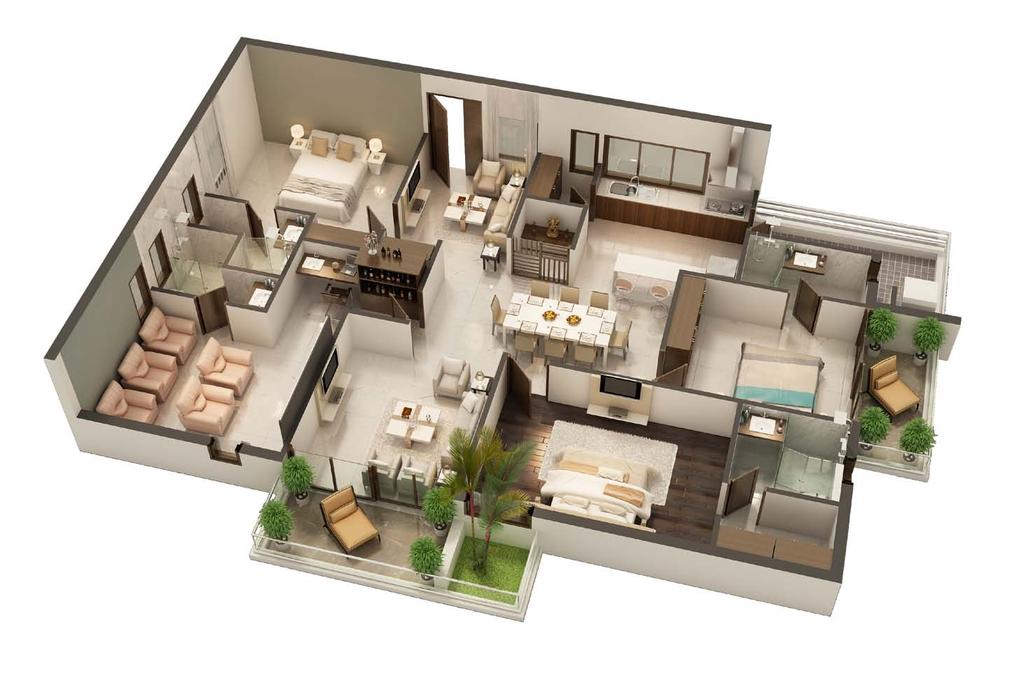 YOUR HOME 4BHK - 2540 SQFT