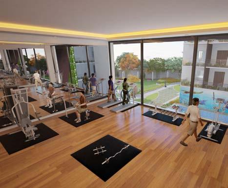Comprising of 2 levels, the clubhouse is planned to give shape to pure pleasure, it lights up