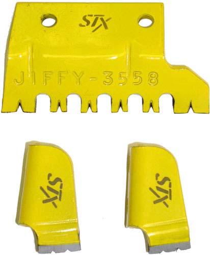 Jiffy STEALTH STX Replacement Blade Kit The STEALTH STX Serrated Ripper Blade and Power Point Blades - lasts 2-3 times longer than any blade on the market, which give the owner 2-3