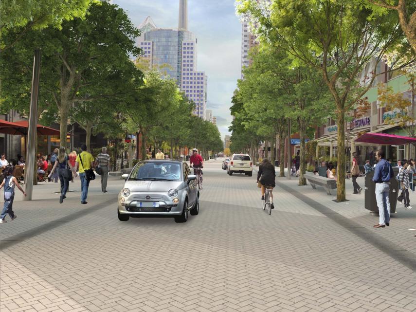 John Street, Toronto: The City is currently undertaking the detailed design of the transformation of John Street to respond to its 'cultural corridor' designation and will be designed