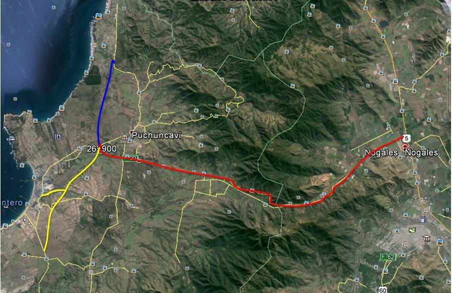RE-TENDER OF ROUTE F-20 NOGALES-PUCHUNCAVI PUBLIC WORKS PPP Data Sheet: October 2015 110 km north of Santiago Improve connectivity to the west towards an important touristic area near the seaside.