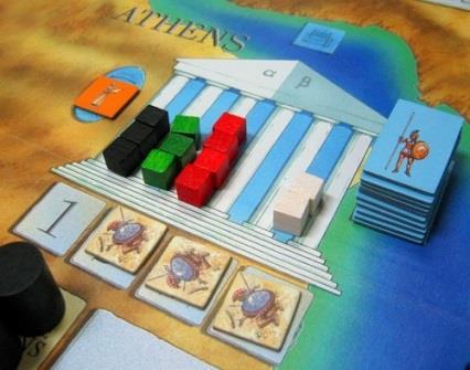 Acts of intervention by the gods of Greek mythology are included in the game.