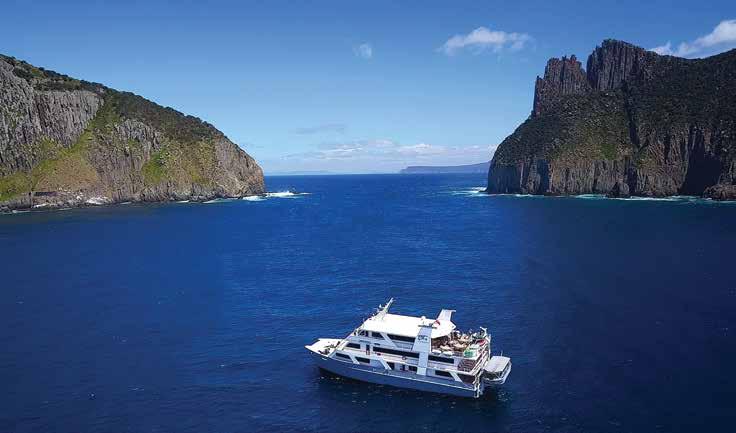 An exceptional feature of Coral Expeditions I is the excursion Explorer. Cradled on a hydraulic lift at the stern of the ship, guests can board Explorer straight from the ship s deck.