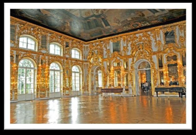 Catherine palace and park ensemble is a superb example of world-ranking architecture. The heart of the ensemble, Catherine Place, is a marvelous example of the Russian Baroque style.