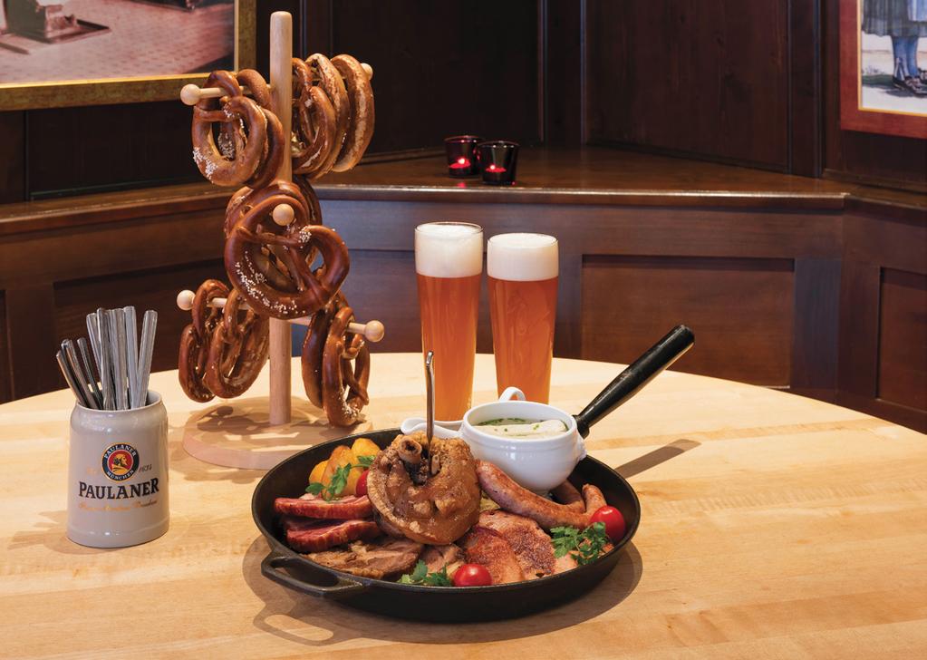 Paulaner Restaurant Enjoy mouthwatering food at two-level bar-restaurant «Paulaner Nevsky prospect» with Bavarian cuisine, freshly brewed beer and live music in the evening (maximum 450 seats).