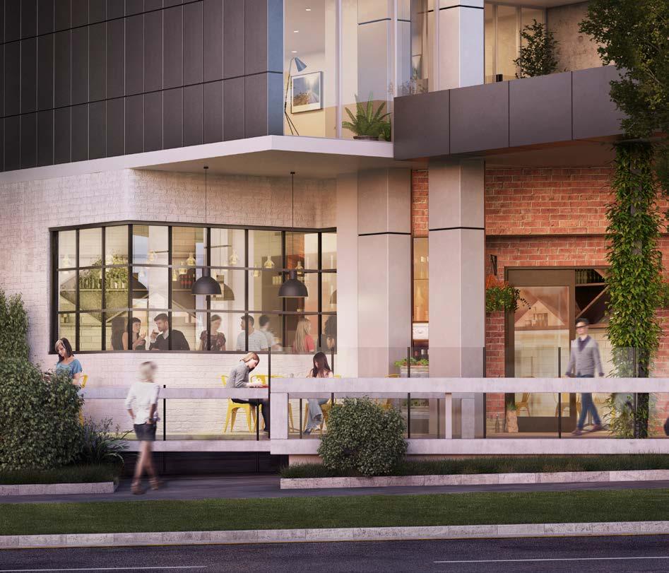 The retail spaces will wrap around the precinct buildings, activating streets and seamlessly connecting with the central square.