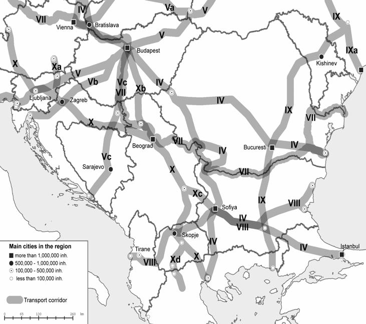 Mirko Grčić Ivan Ratkaj Transport corridors as a factor of integration in south-east ern Еurope Fig 1.