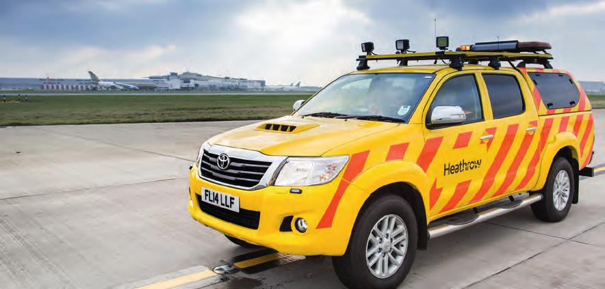 Airside vehicles Energy 7 8 9 10 Reduce emissions from our own fleet More than 400 companies operate around 8,500 vehicles airside at Heathrow.