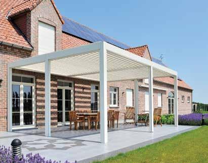 BRUSTOR ODL Options & Technical information TYPE OUTDOOR LIVING Structure Frame only Lean-to with 2 posts Stand alone with 4 posts Transmitter motor Water drainage 2 rain gutters Water drainage 4