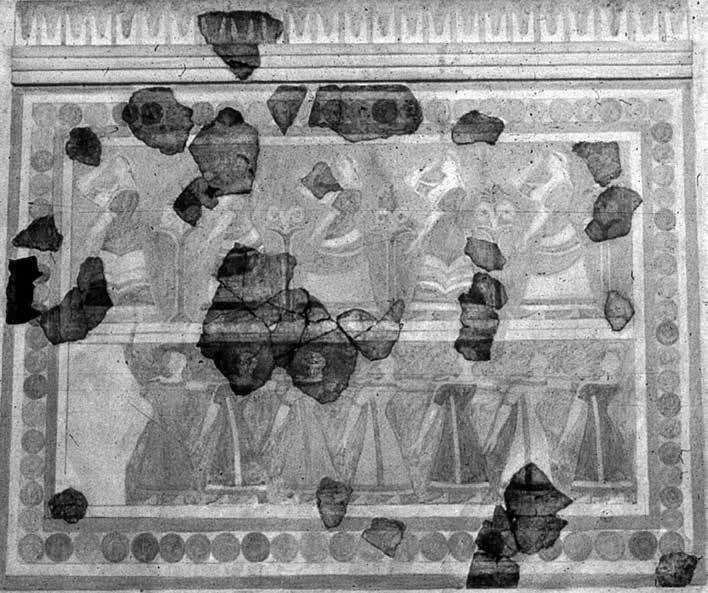 Minoan nativity scenes? Fig. 35 - Fresco of the Piccola Processione from Ayia Triada (after Militello 1998, ta.