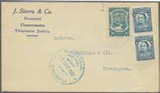 in blue with adjacent Scadta "Bogota 4.XII. 1930" cachet and "Barranquilla 5.XII.1930" transit mark on reverse.