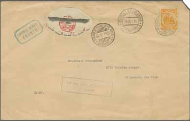 Scarce official usage as the Government had 'free'-franking privilege for postage as well as for Scadta. 6 150 ( 125) 1930 (March 10): Cover endorsed by sender Alfred Jach, a/c.
