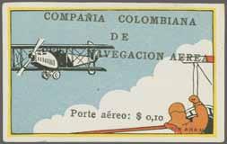 82 COLOMBIAN AIRMAIL 191 Corinphila Auction 18-20 November 2014 266M 267M 266 Scott CCNA 10 c.
