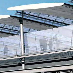 the previous design in order to improve the lighting of the platforms and the internal temperature for passengers on the station.