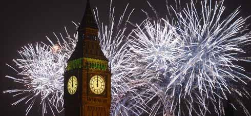 Enjoy a pub crawl, visits to the city s famed attractions, a holiday shopping spree at Harrods and an unforgettable New Year s Eve celebration: a sumptuous dinner at an iconic London restaurant,