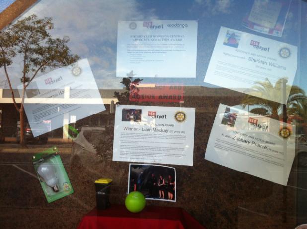 If you get a chance check out the display windows in the Coles wall in High Street. Featured at present - Wodonga Council s Red Carpet Youth Awards.
