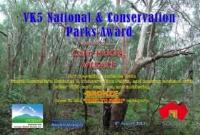 OUT AND ABOUT IN VK5 Issue 2 DECEMBER 2014 9 VK5 Parks update Just a reminder that the certificates for the VK5 Parks Award are now offered for FREE. Yes, that s right, for FREE.