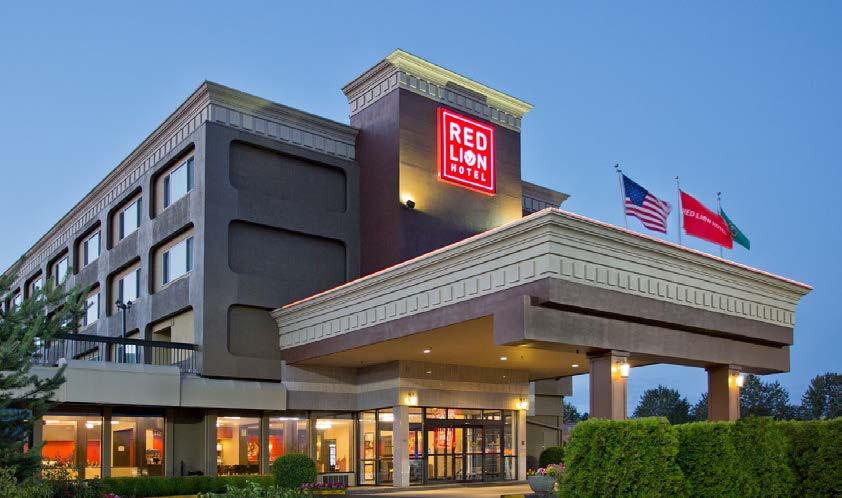 Marketplace Red Lion Hotels is a full-service brand and Red Lion Inn & Suites is a select-service brand.