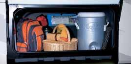 THE EZ STORE COMPARTMENT is the perfect place to store extra-long equipment, such as a ladder or casting rods.