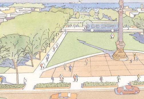 Guiding Principles Waukegan s new Town Square will connect downtown to Lake Michigan The plan will provide new ways to experience the Lakefront The plan for Waukegan s Lakefront and Downtown is built