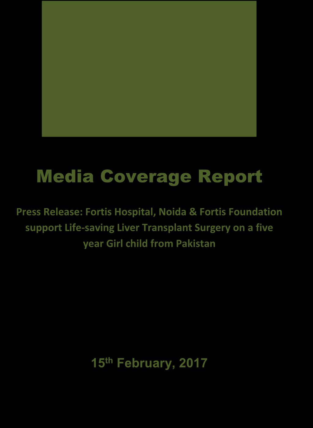 2017 Media Coverage Report Press Release: