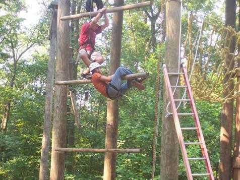 stands for Challenging Outdoors Personal Experience which is a challenging and fun outdoor course designed to build teamwork within groups, and self-confidence and self-esteem among individuals.