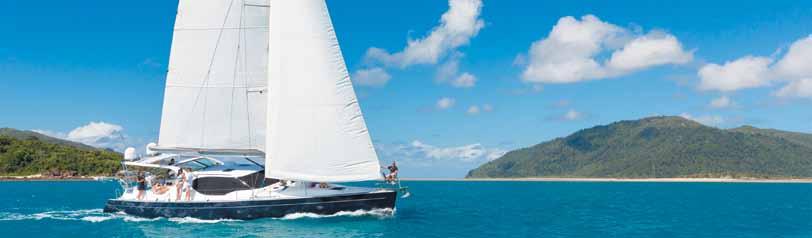 Deluxe Charters Whitsunday Blue is available for up to guests, with air conditioned guest cabins all with ensuite.