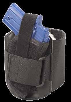 For heavier weapons, a stabilizing calf-strap can be equipped.