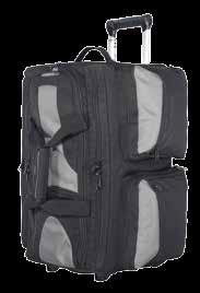 Constructed of 1000 denier and Ballistic nylon Heavy-duty zippers and hardware Solid base with heavy-duty internal structure and wheels Large primary compartment offers excellent organization by way