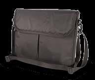 holster in computer compartment Quick release buckles secure front flap Front flap w/ accessory pockets, zippered flat