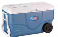 C! Coleman Camping Tip 95L Xtreme Wheeled Cooler Holds up to 150 cans plus ice Dimensions: 103 x 50 x 93H