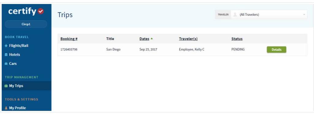 In the Trip Summary section, select Cancel Itinerary.