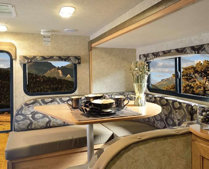 u The 910DB is another industry first with the Super-U dinette allowing you even more dinette space than in any other truck camper.