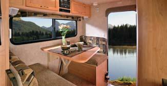 u The 89RB below offers a face to face style dinette you don t see in an 8½ camper and with the Dream Dinette Table your dinette makes into