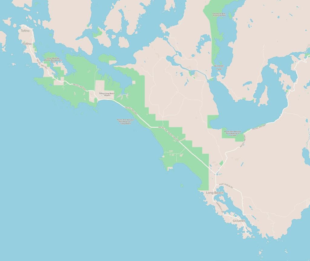 Pacific Rim National Park, British Columbia Pacific Rim National Park is a thin strip of land along