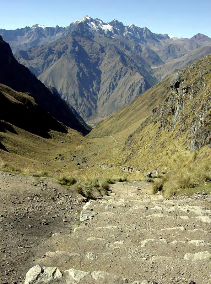 Image 2: The Inca's engineering of roadways and agricultural terraces in