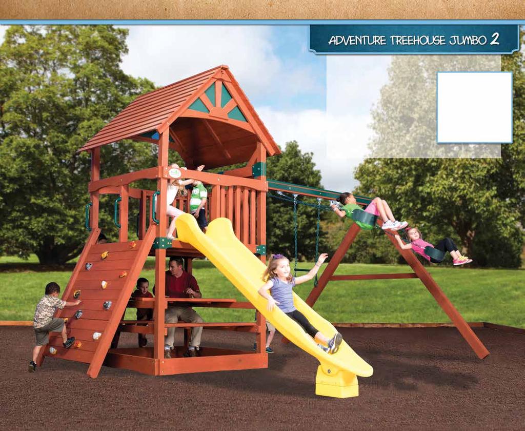 PLAY SET SHOWN WITH: Adventure Treehouse