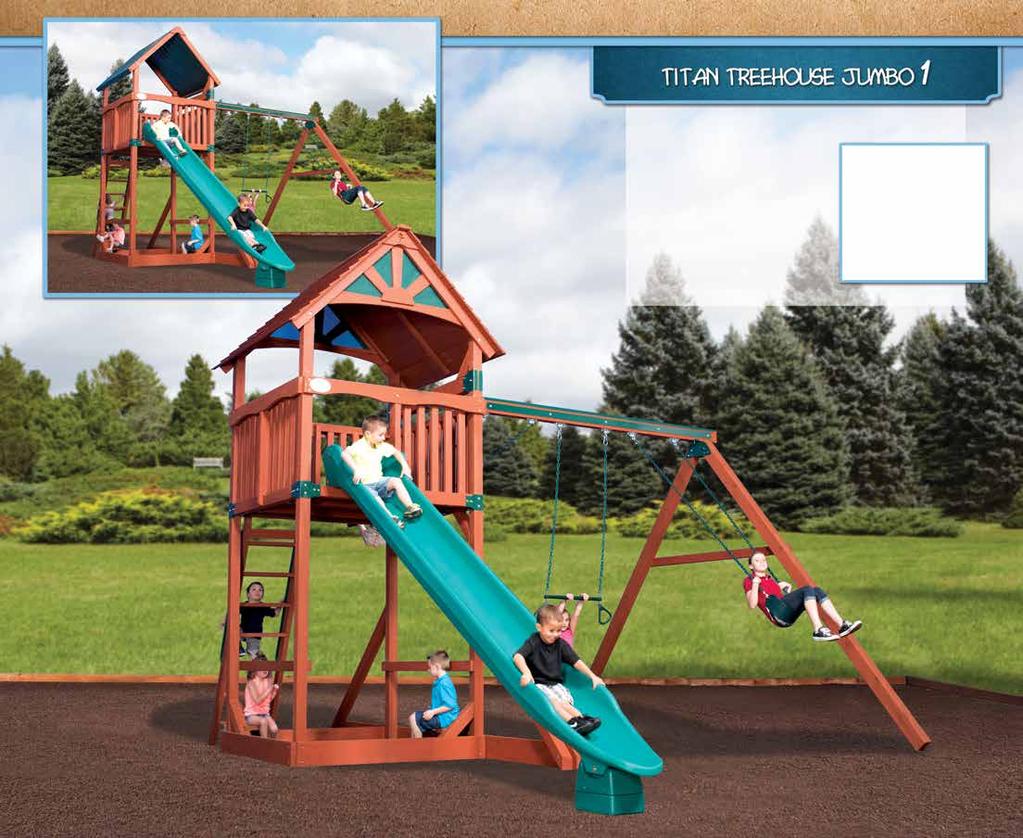 PLAY SET SHOWN WITH: Main Picture: Titan Treehouse