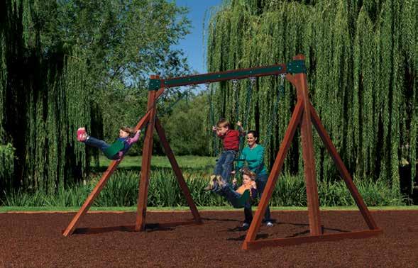 The Free-Standing Swing Set will fit in
