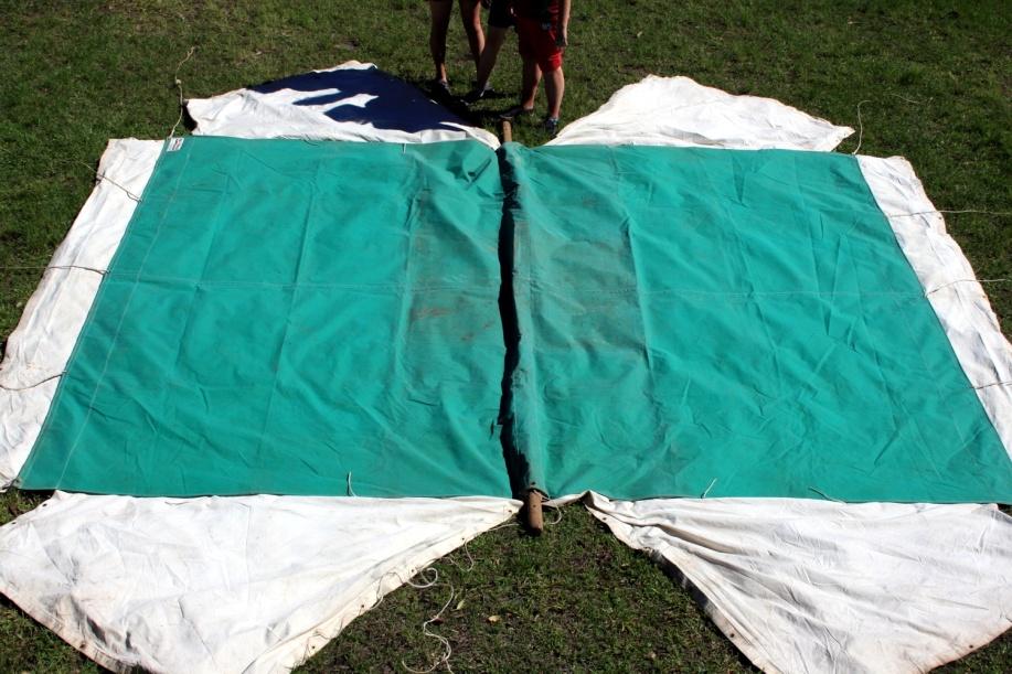 What you need to erect a Ridge Tent: 1 Tent 1 Ridge pole 2 Upright poles 2 Lashing ropes 2 guy ropes (not Guide ropes as they usually get upset when you take their
