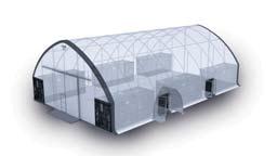 These tents singularly or joined together, create a large attractive, clearspan interior.