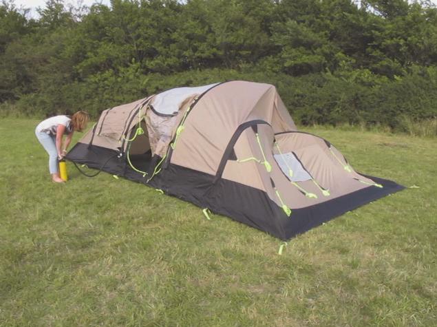 Ensure that the tent is totally dry before storing in a cool, dry, dark space: if possible opened out. 5 6 CARE Check the positioning of the corner pegs again.