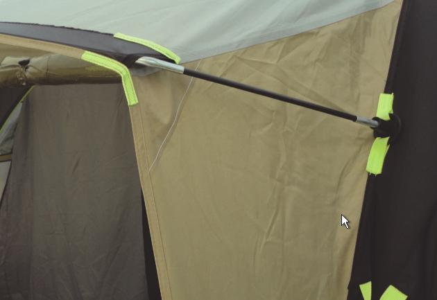 Once all the AirPoles have sprung outwards, assuming their correct shape, give the tent a few more pumps until the poles feel hard to the touch (8).