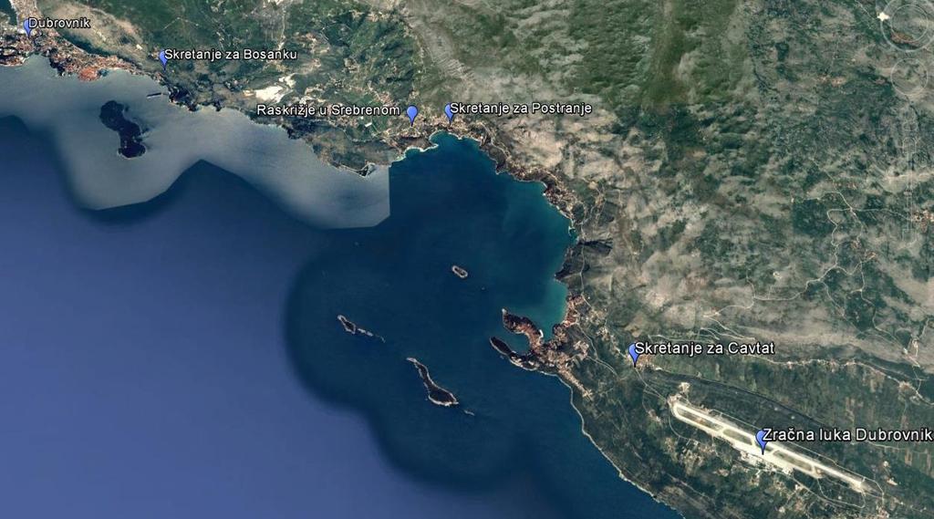 5 Prometnica na području obuhvata Postojeće stanje cestovne infrastrukture na dionici između grada Dubrovnika i zračne luke Dubrovnik nije zadovoljavajuće.