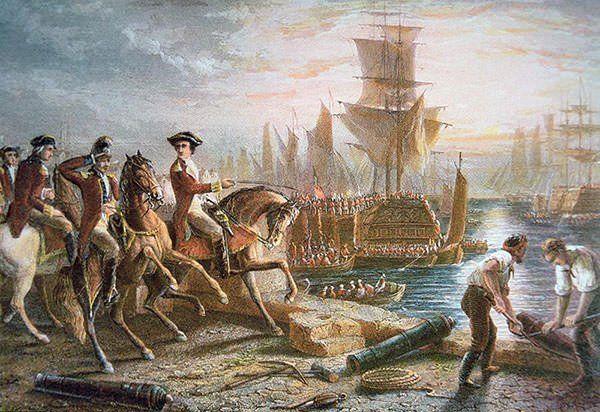 On April 18, about 700 British troops quietly left Boston in the darkness Their goal was to seize the colonial arms The Sons of Liberty were watching, and as soon as the British