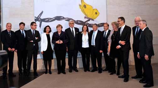 " German Chancellor Angela Merkel Leah Goldstein Photo courtesy Bundesregierung/Guido Bergmann Left to right: Director of Yad Vashem's German-Speaking Countries and German Swiss Desk Arik Rav-On;