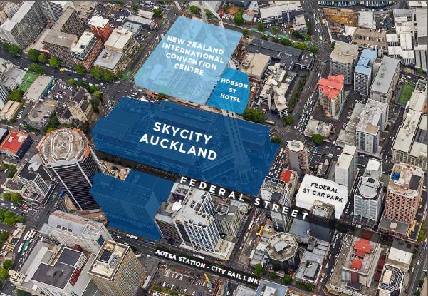 Grand Hotel + 5,000 m 2 of existing convention space (available from 2019) Main site, SKY Tower and SKYCITY
