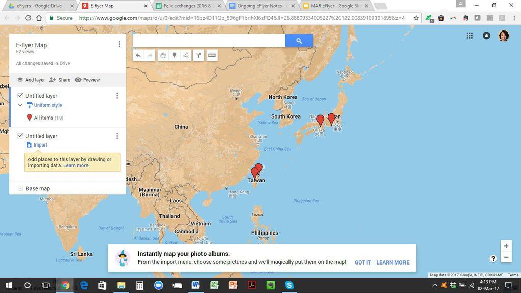 18th October - 13th November 2017 Tauranga Western Bay of Plenty, New Zealand to Shizuoka, (Nara) Japan, Greater Taipei and Taichung, Taiwan MAP (Maryam will insert) We have been allocated this