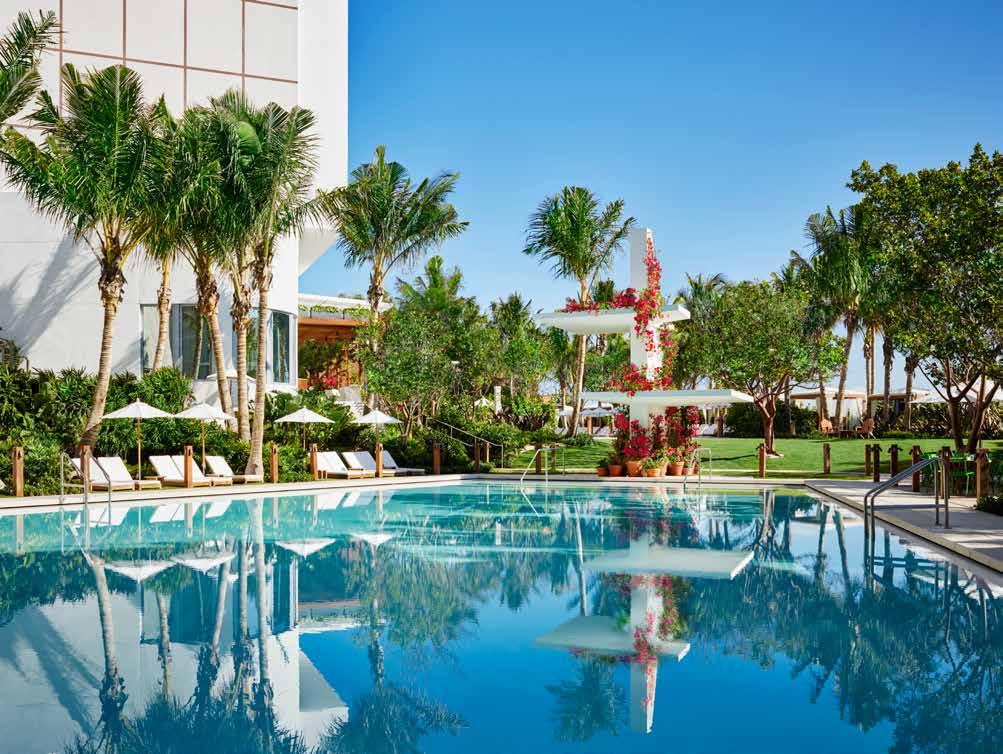 The Miami Beach EDITION features 294 guest rooms, suites and bungalows as well as a soaring penthouse; a restaurant by Michelin-starred chef Jean-Georges Vongerichten and a gourmet marketplace with a