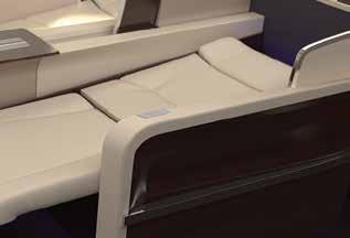 Designed by the same team that conceives the style and character of our hotels and resorts, our distinctive Boeing 757 s interior, complete with leather flat-bed seats handcrafted in